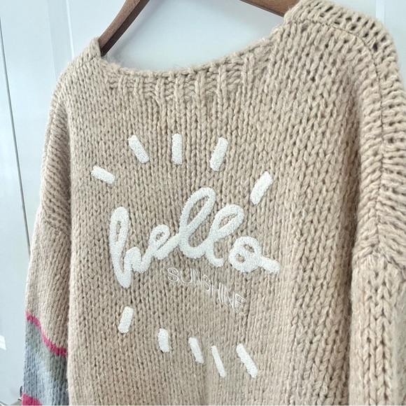 Saltwater Luxe Hello Sunshine Chunky Knit Cardigan Size XL - Picture 6 of 13
